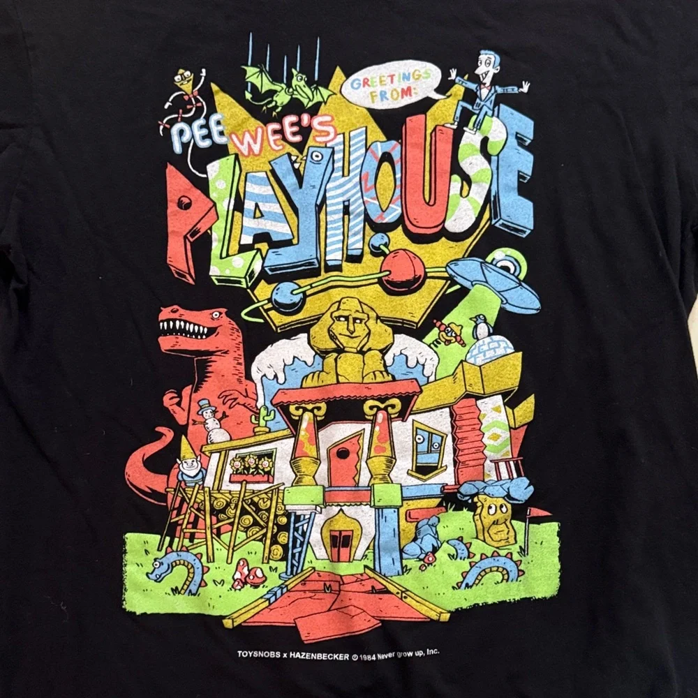 Black Pee-wee's Playhouse Graphic Tee - Picture 2 of 3